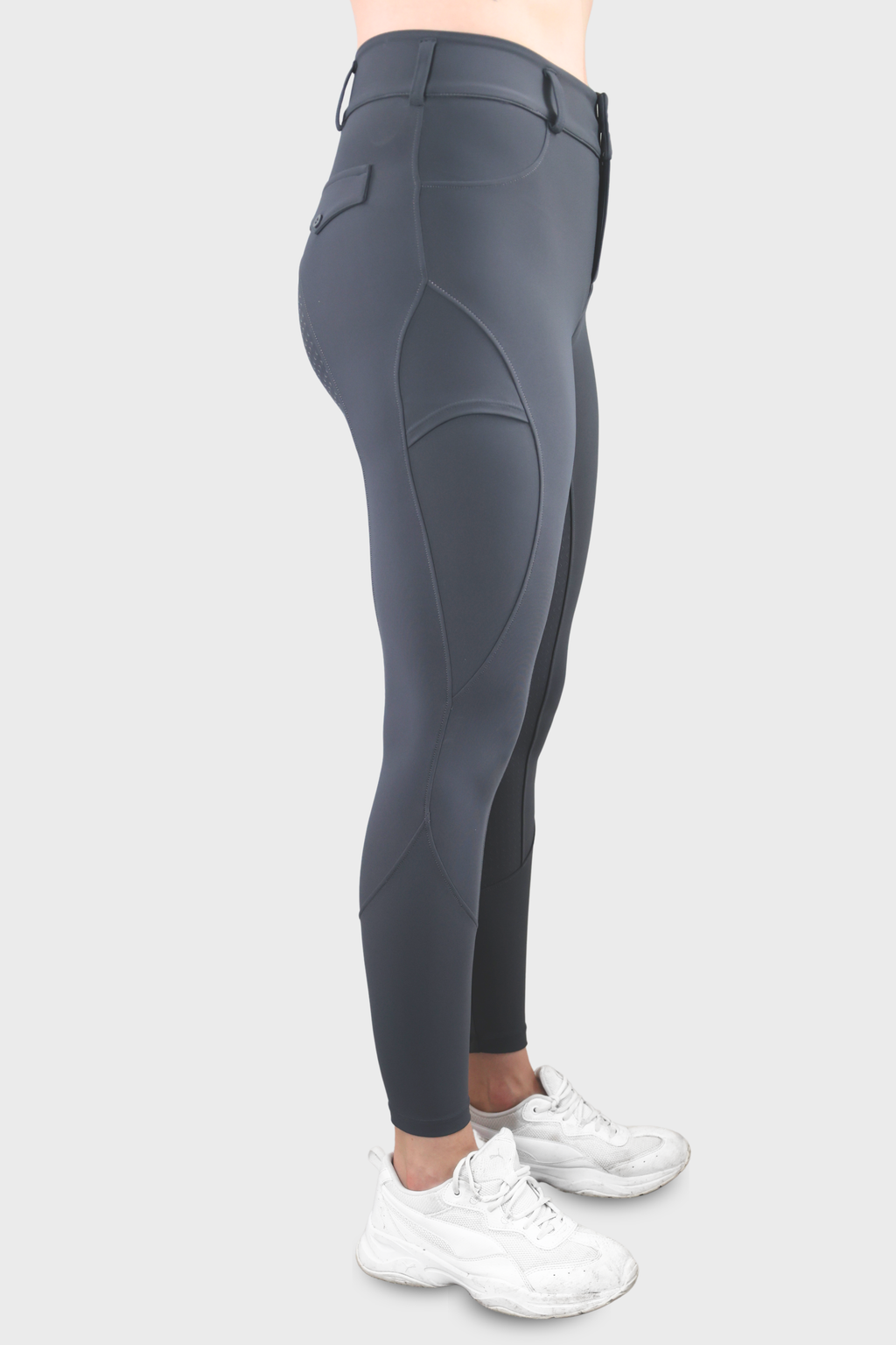 Classic Full Seat Riding Breeches - Granite