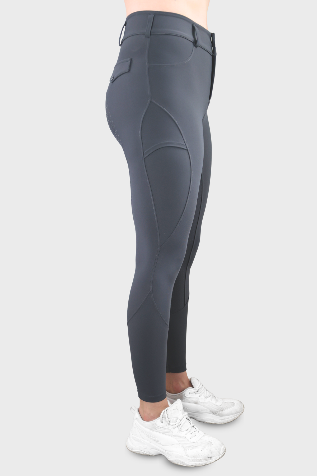 Classic Full Seat Riding Breeches - Granite