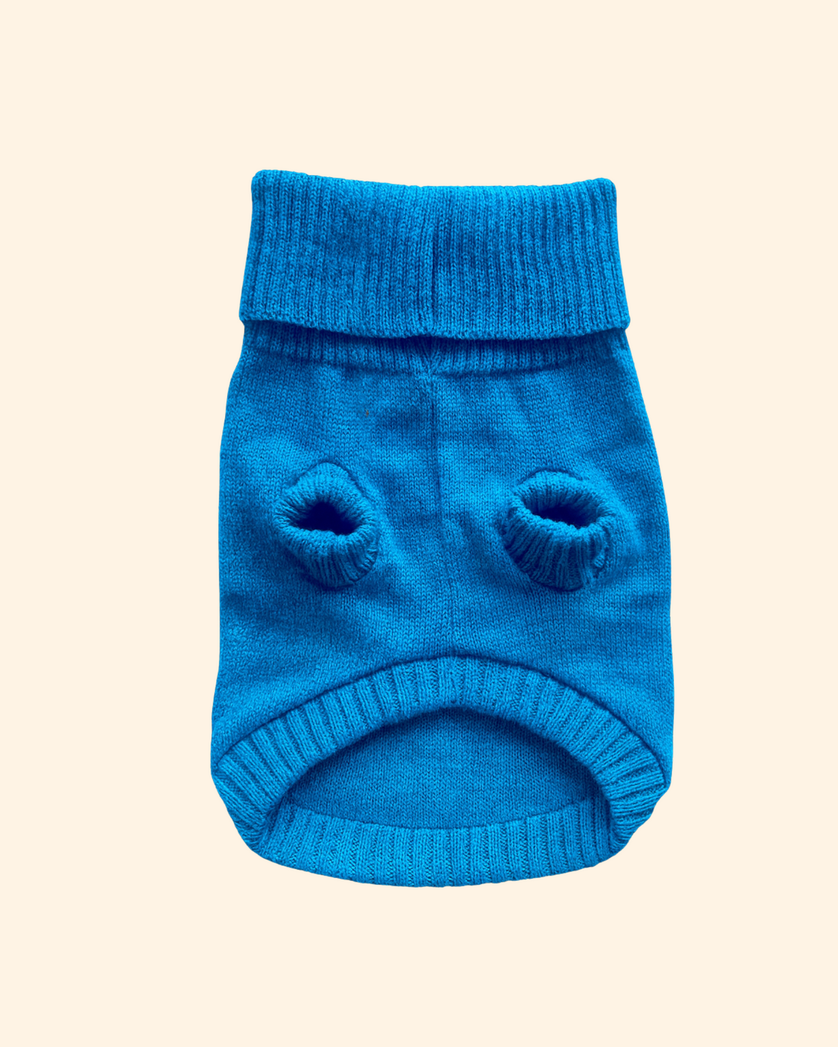 Cerulean Blue British Wool Dog Jumper