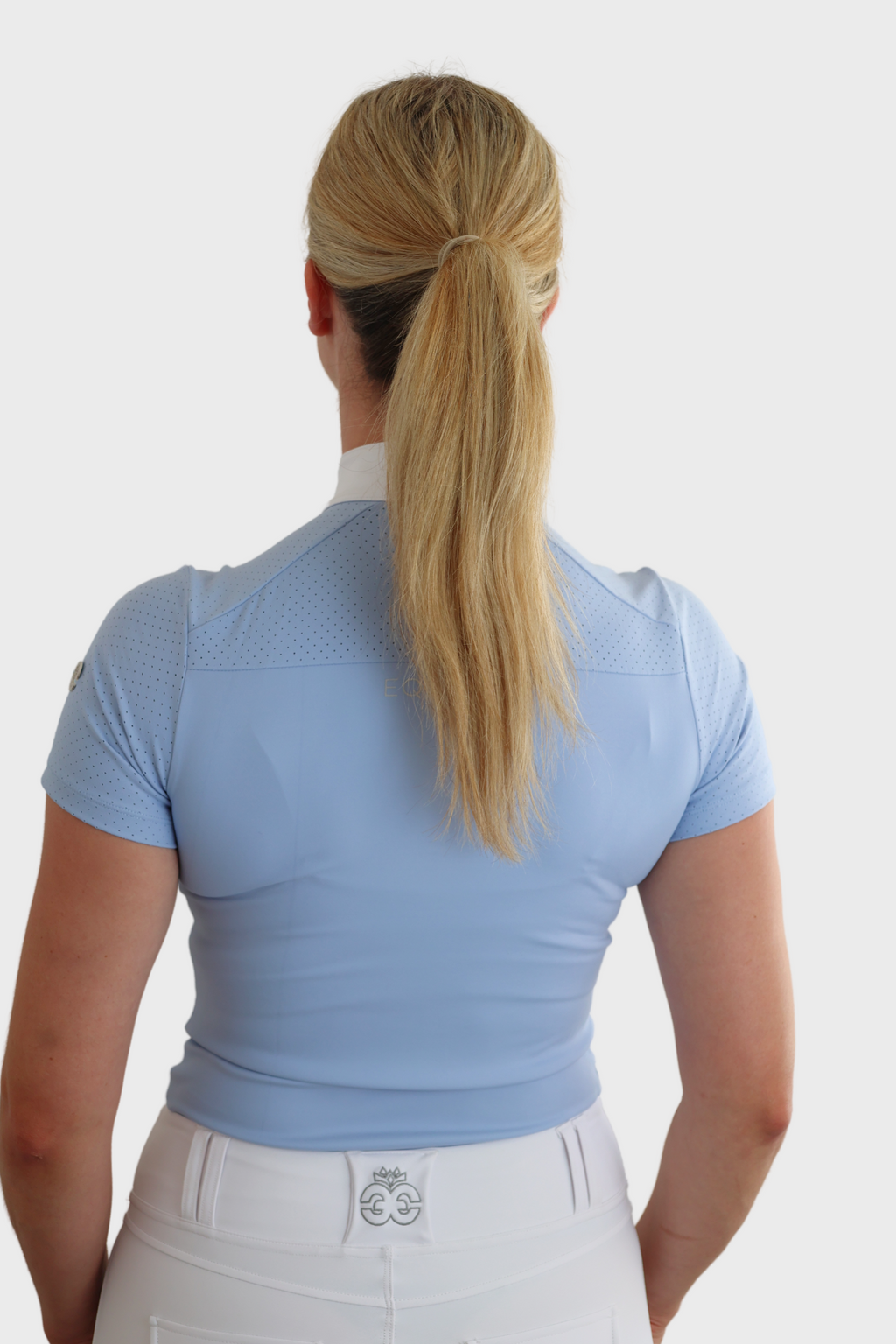 Short Sleeved Show Shirt - Baby Blue
