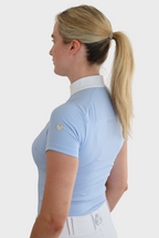 Short Sleeved Show Shirt - Baby Blue