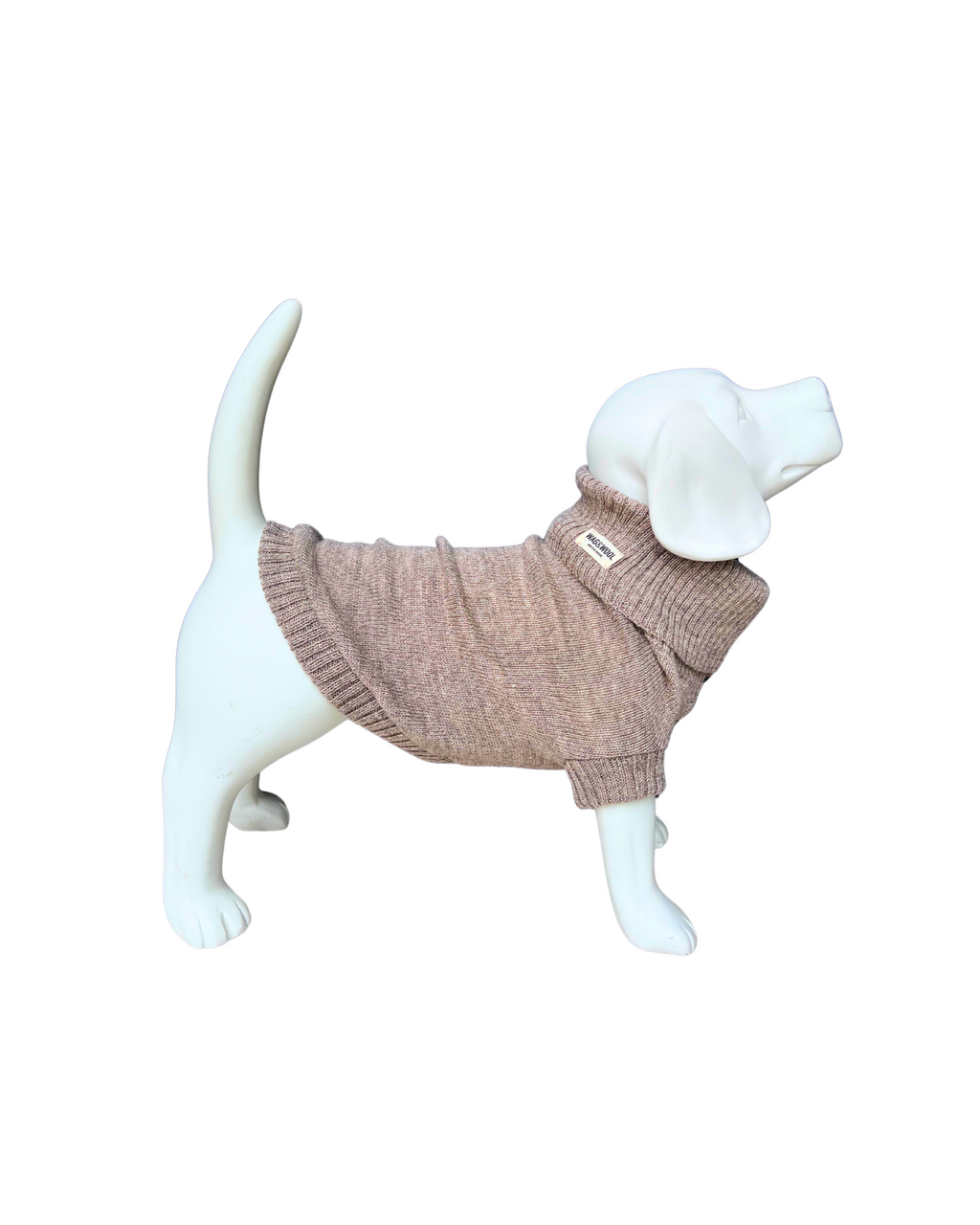 Oatmeal British Wool Dog Jumper