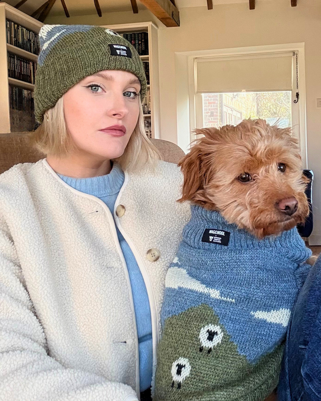 Blackface Sheep Dog Jumper in British Wool