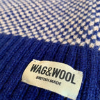 Navy Merino Lambswool Scarf | Sustainable & British Made