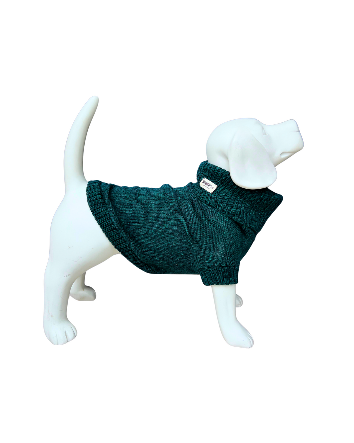 Forest Green British Wool Dog Jumper