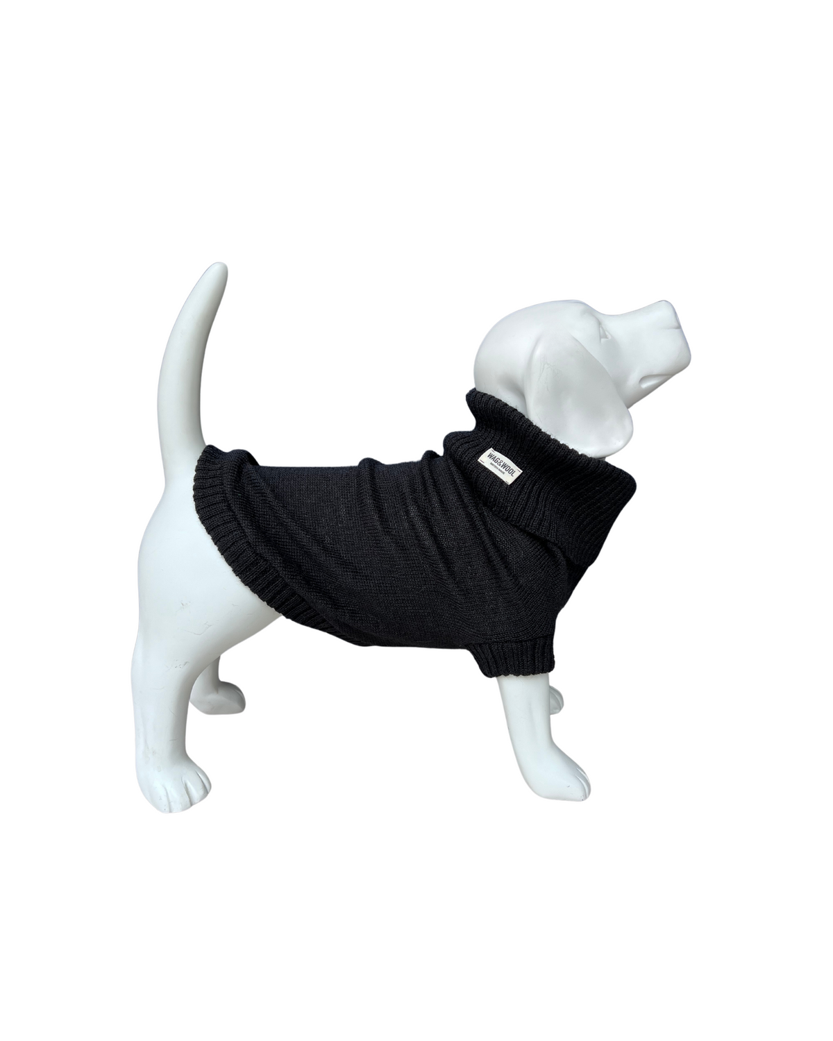 Black British Wool Dog Jumper