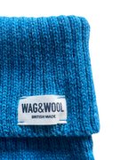 Cerulean Blue British Wool Dog Jumper