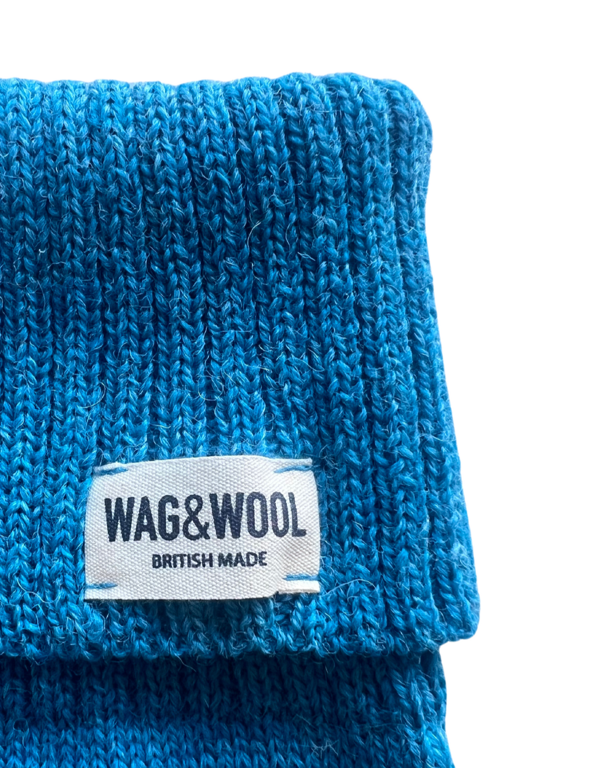 Cerulean Blue British Wool Dog Jumper