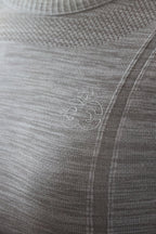 Long Sleeve Seamless Riding Top - Slate Grey
