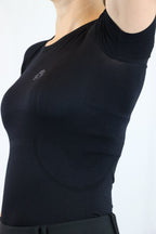 Short Sleeve Seamless Riding Top - Black