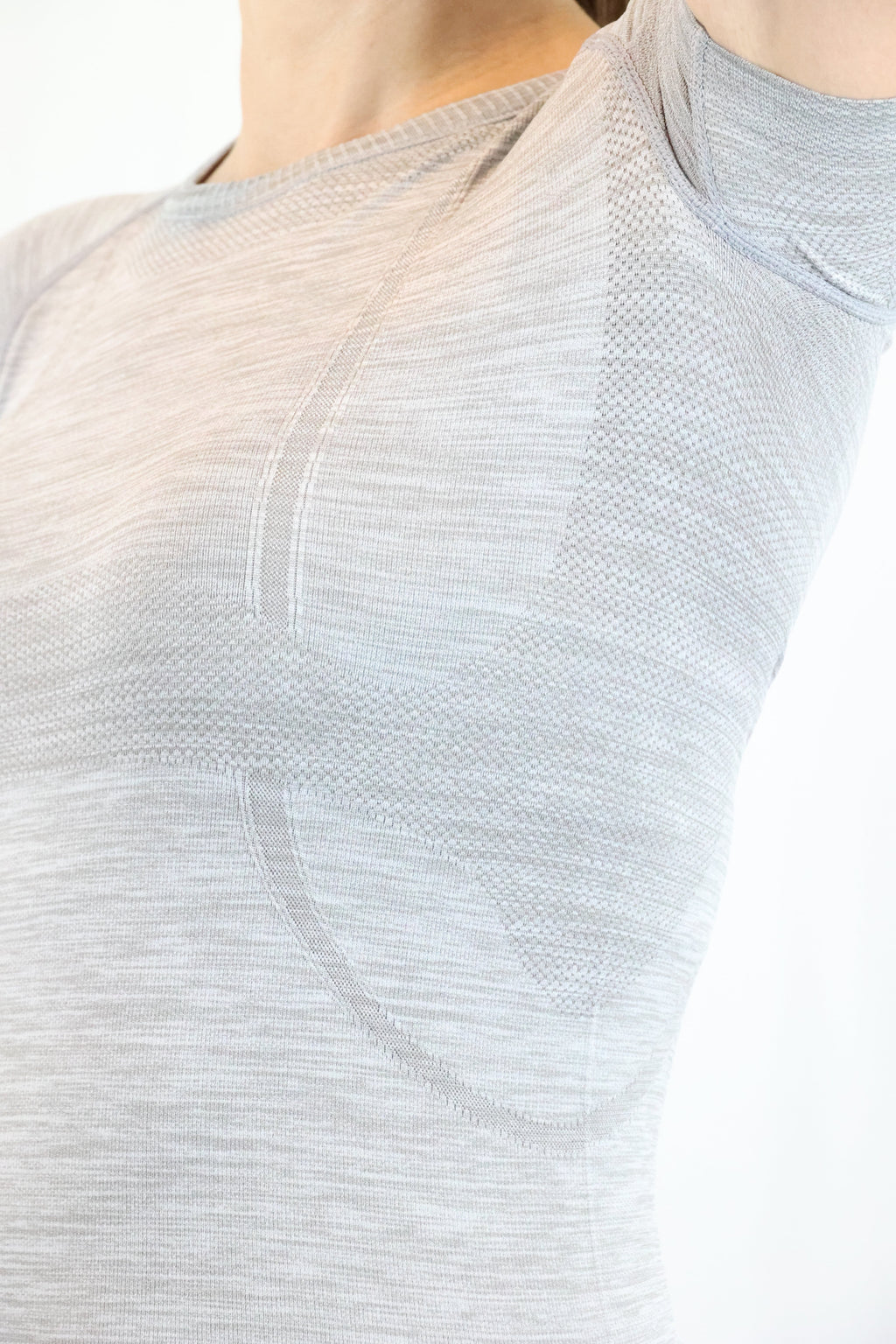 Short Sleeve Seamless Riding Top - Slate Grey