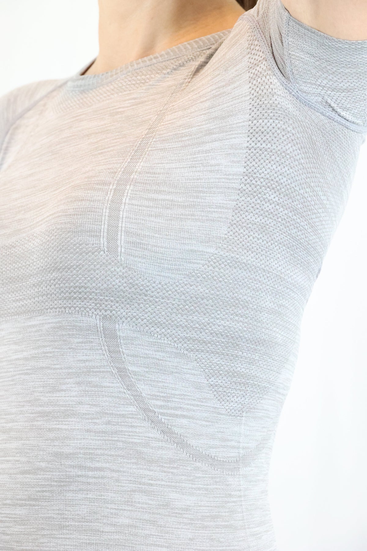 Short Sleeve Seamless Riding Top - Slate Grey