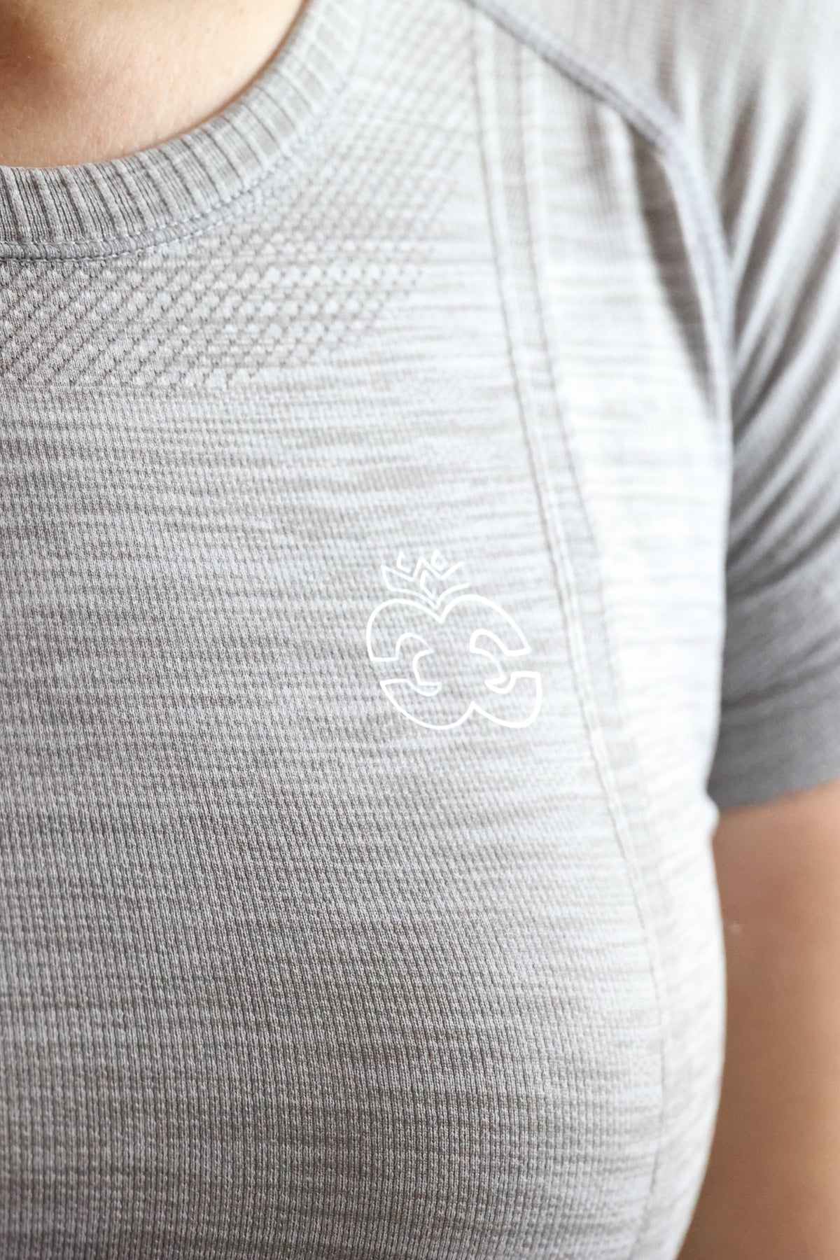 Short Sleeve Seamless Riding Top - Slate Grey