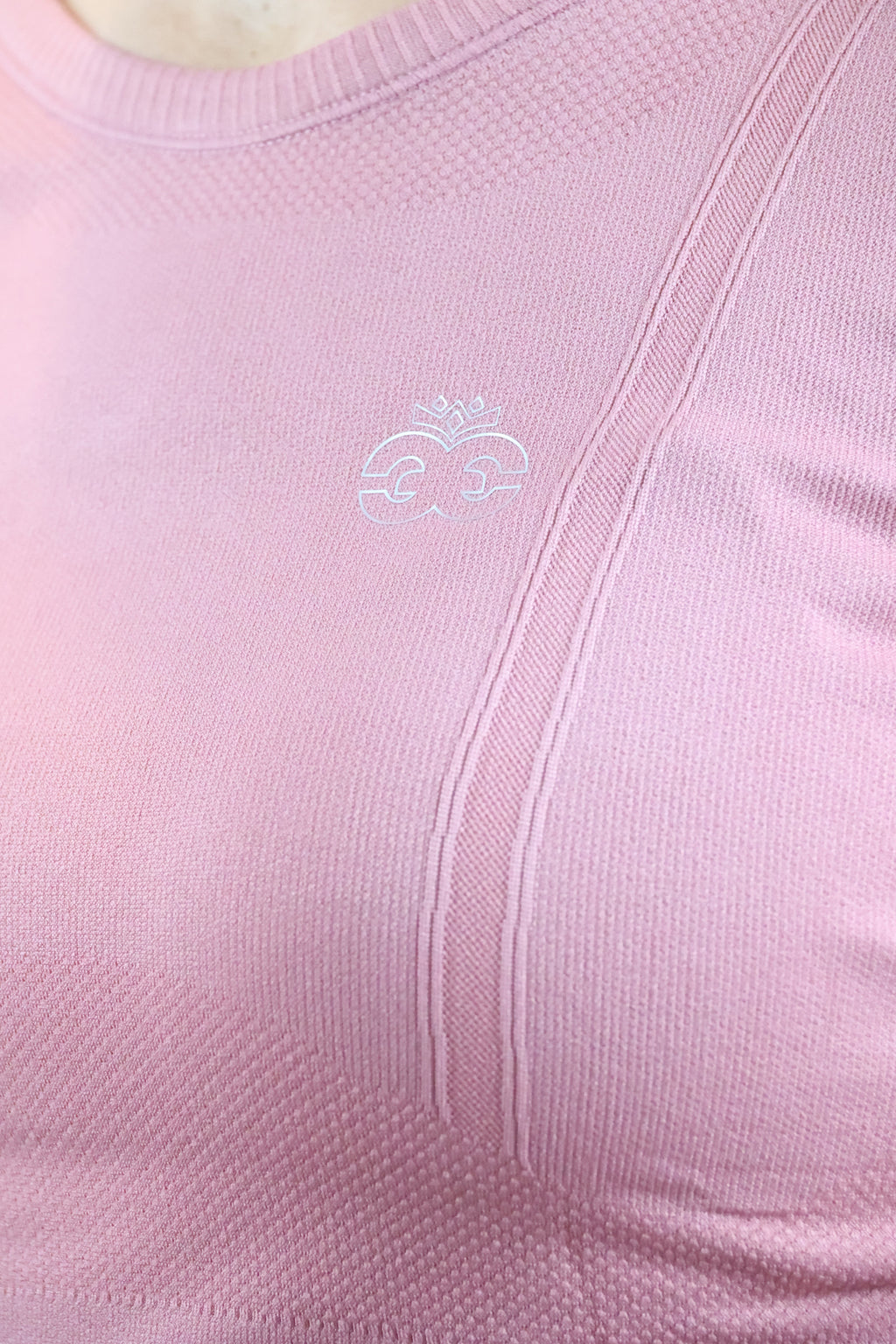 Short Sleeve Seamless Riding Top - Pink