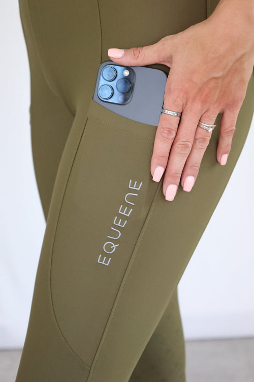 Equeene Isla Performance Breeches - Khaki