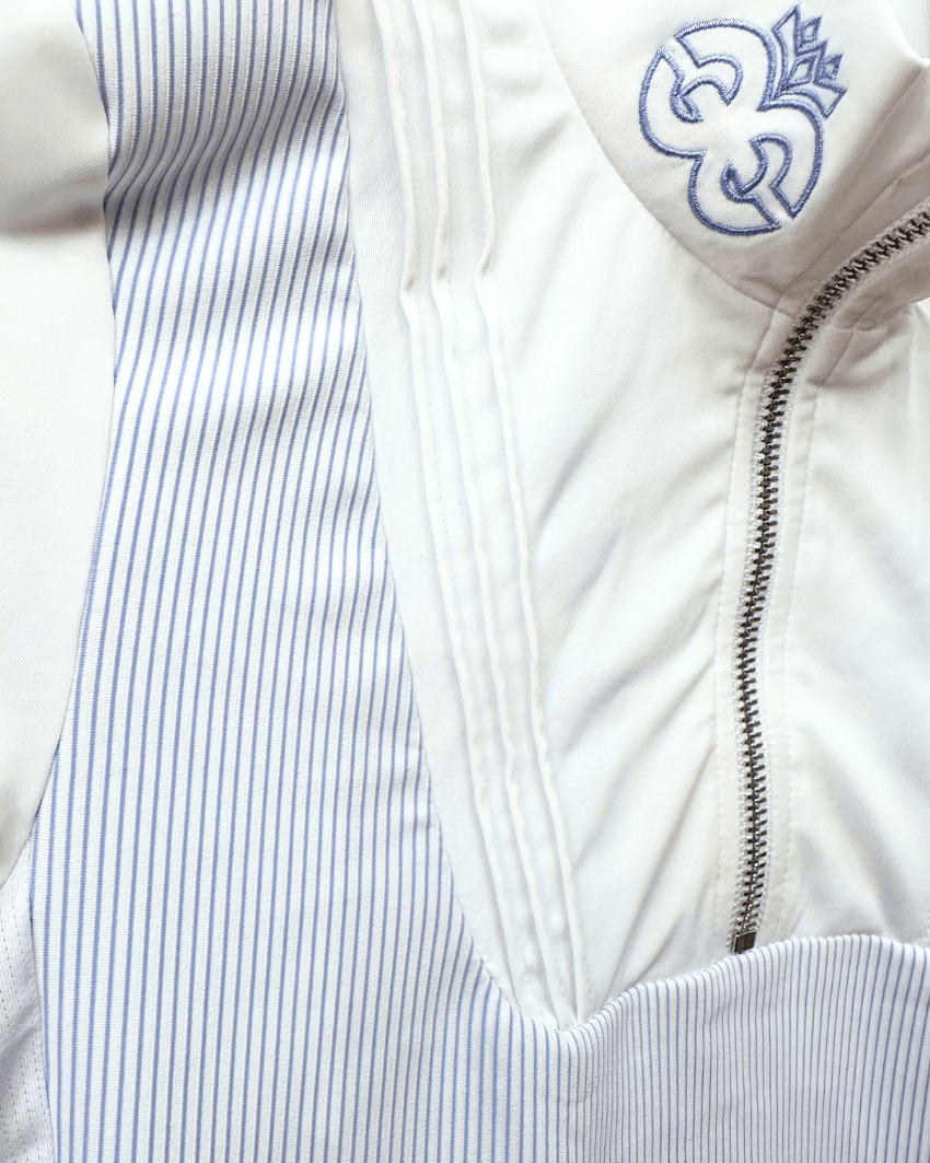 Florence Show Shirt - Powder Blue Stripe