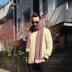 Mens Burgundy Wool Scarf