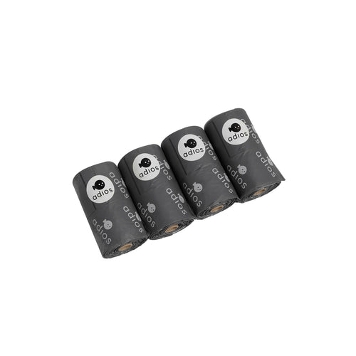 Adios Handle on a Roll Poo Bags 4 Rolls