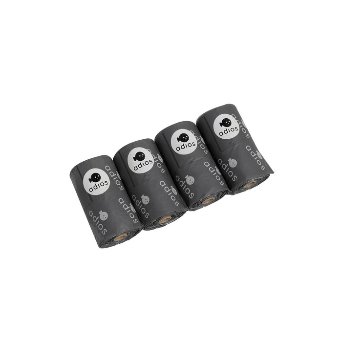 Adios Handle on a Roll Poo Bags 4 Rolls