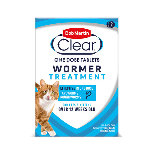Bob Martin Clear Wormer Tablets for Cats & Kittens