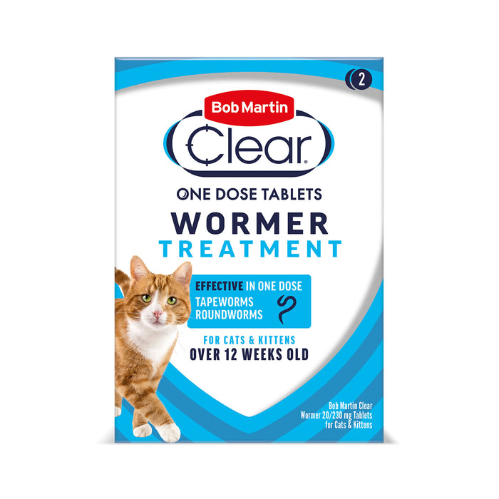 Bob Martin Clear Wormer Tablets for Cats & Kittens