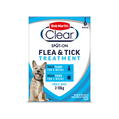 Bob Martin Clear Spot-on Flea & Tick for Small Dogs 2-10kg