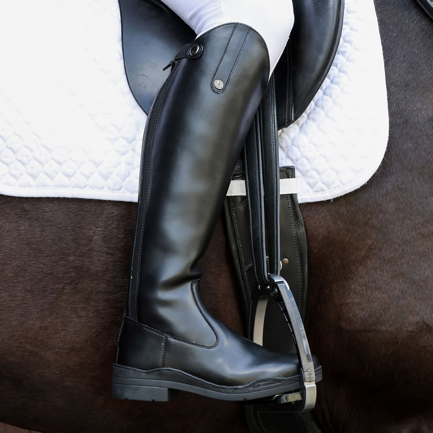 Brogini Gb651 Modena Vegan Riding Boots Black Wide