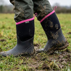 Brogini Wb145 Keswick Ladies Muck Boots Black/pink