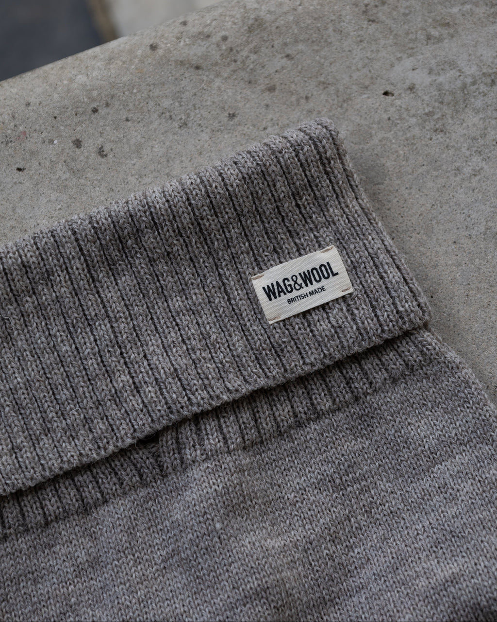 Oatmeal British Wool Dog Jumper