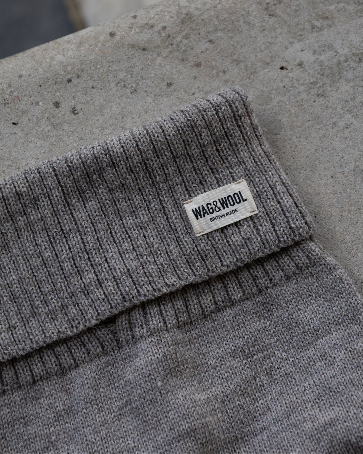 Oatmeal British Wool Dog Jumper