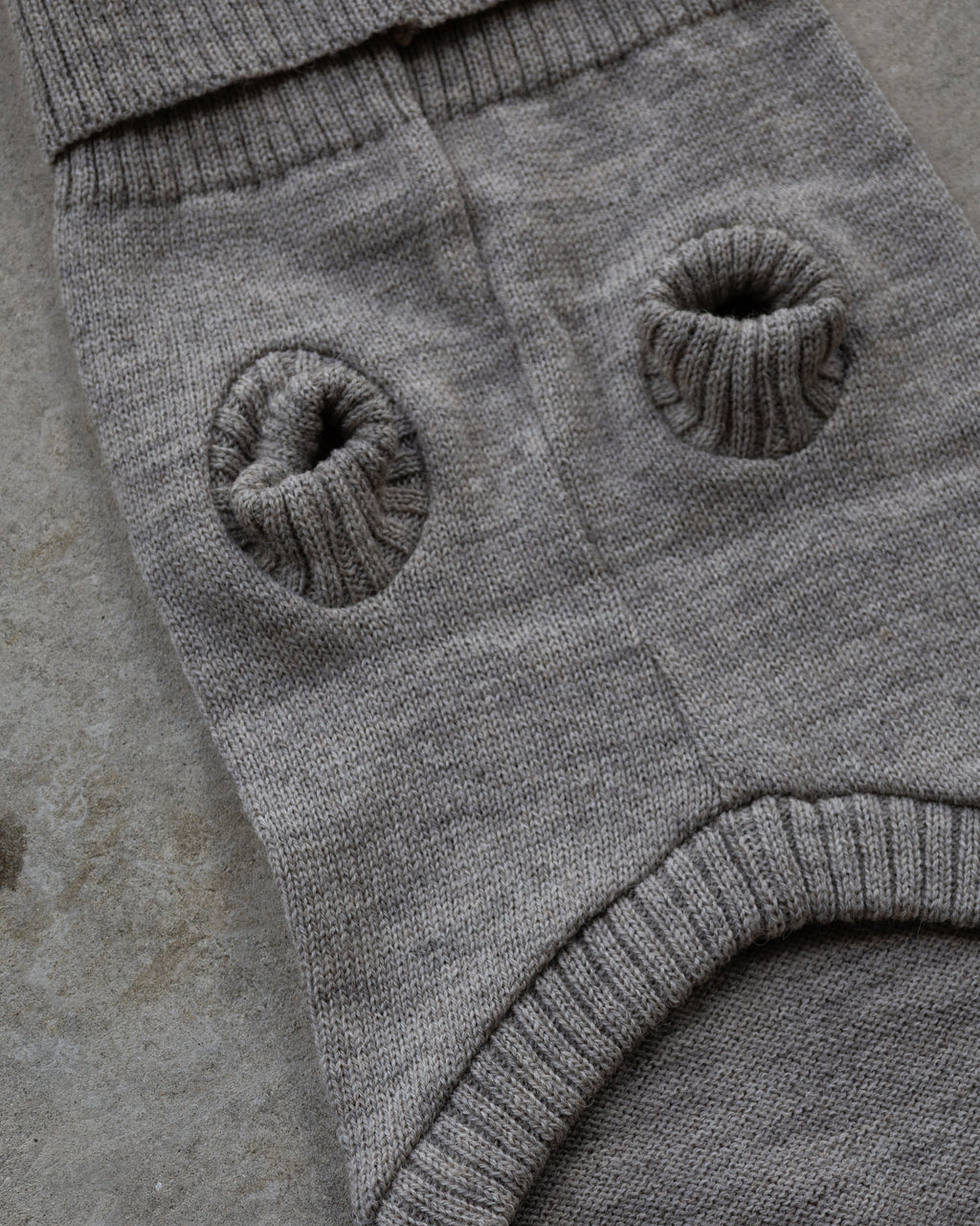 Oatmeal British Wool Dog Jumper