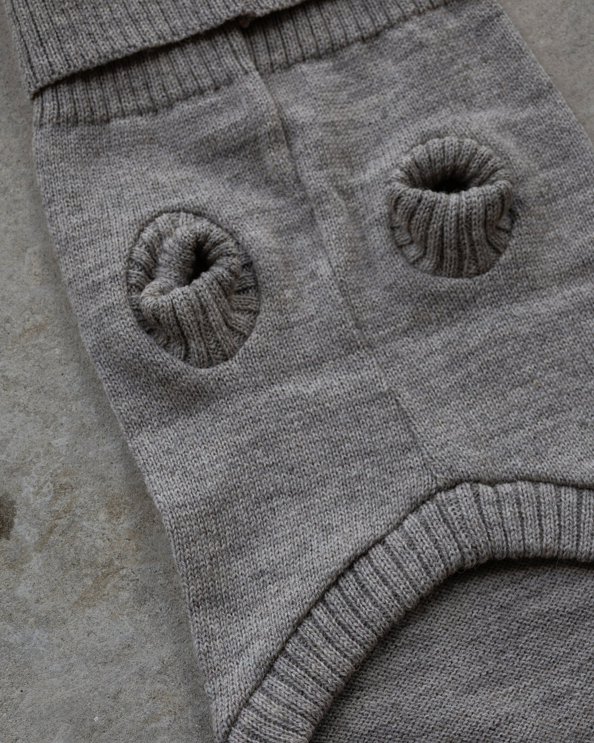 Oatmeal British Wool Dog Jumper