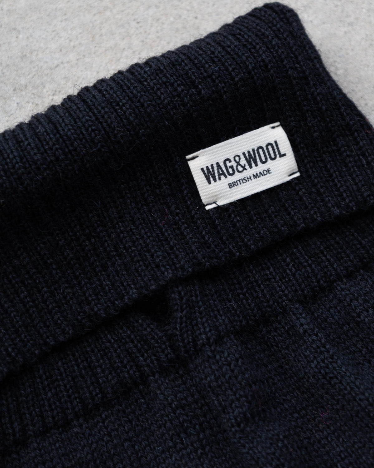 Black British Wool Dog Jumper
