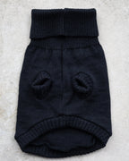Black British Wool Dog Jumper