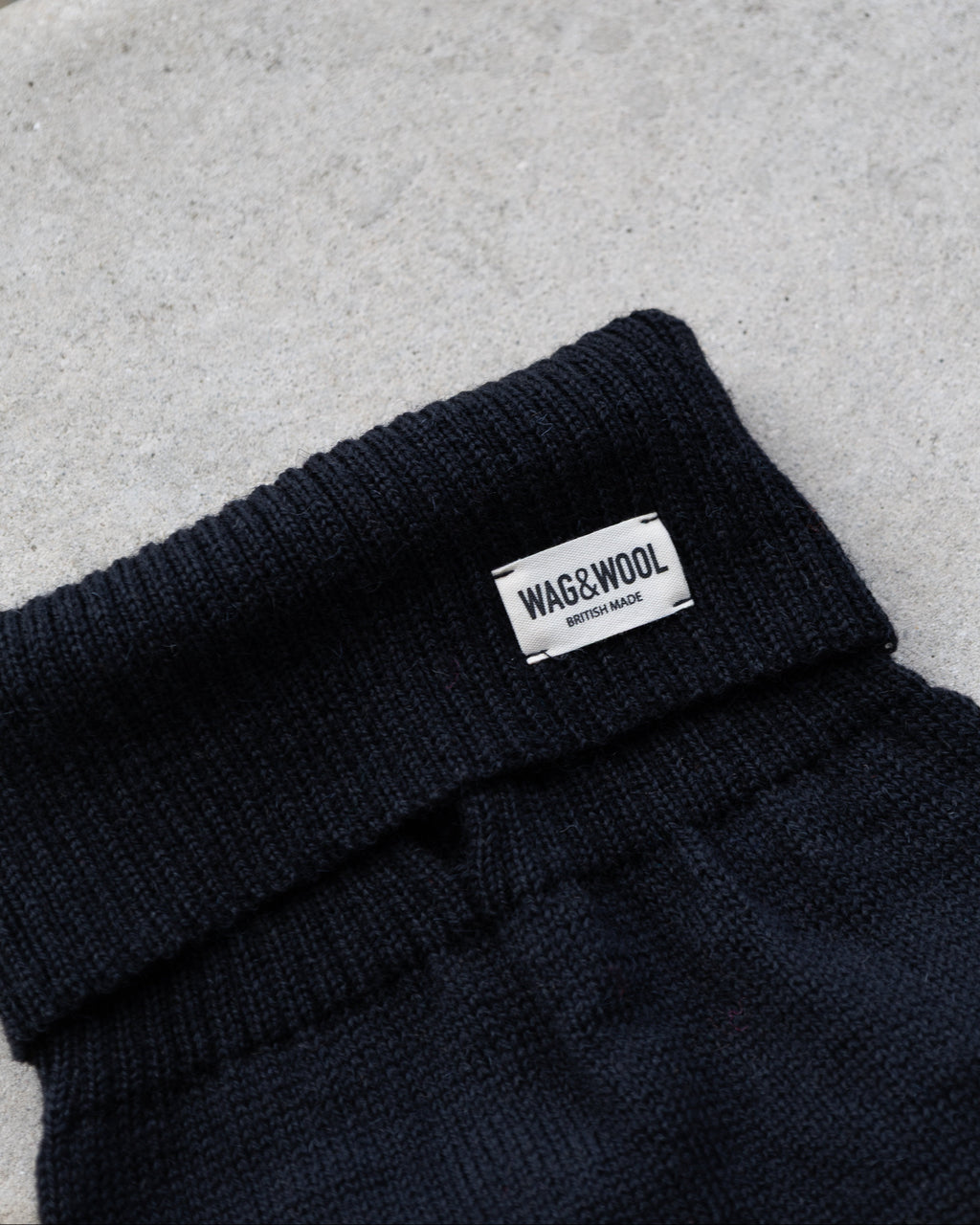 Black British Wool Dog Jumper