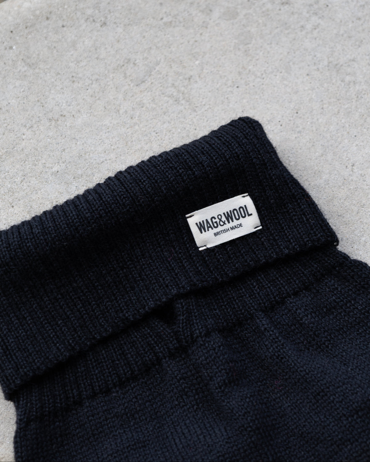 Black British Wool Dog Jumper