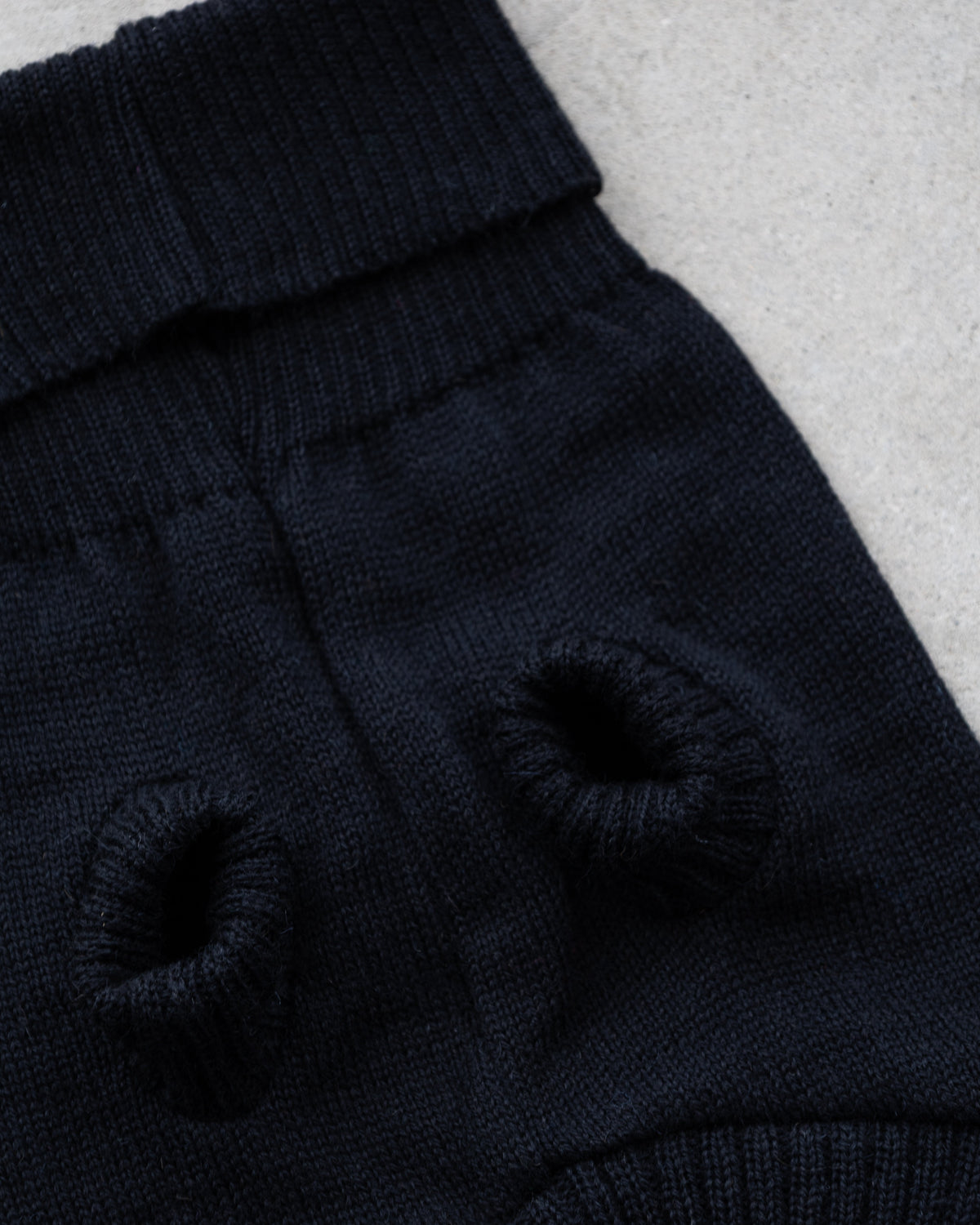 Black British Wool Dog Jumper