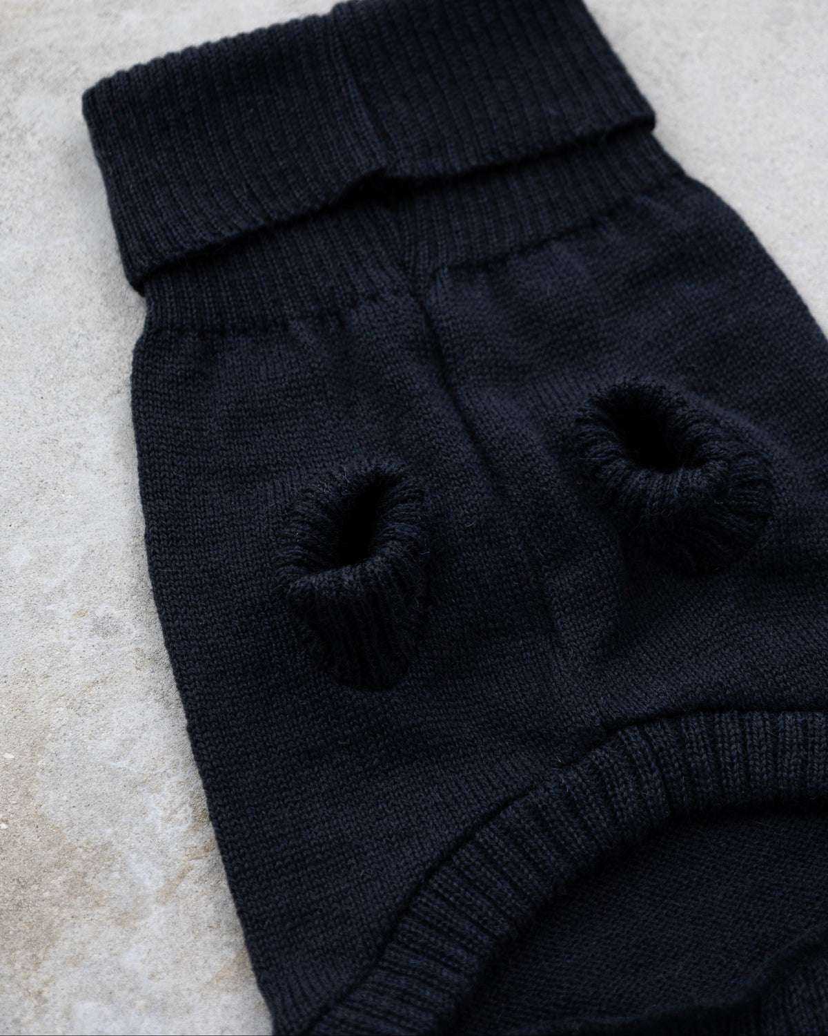 Black British Wool Dog Jumper