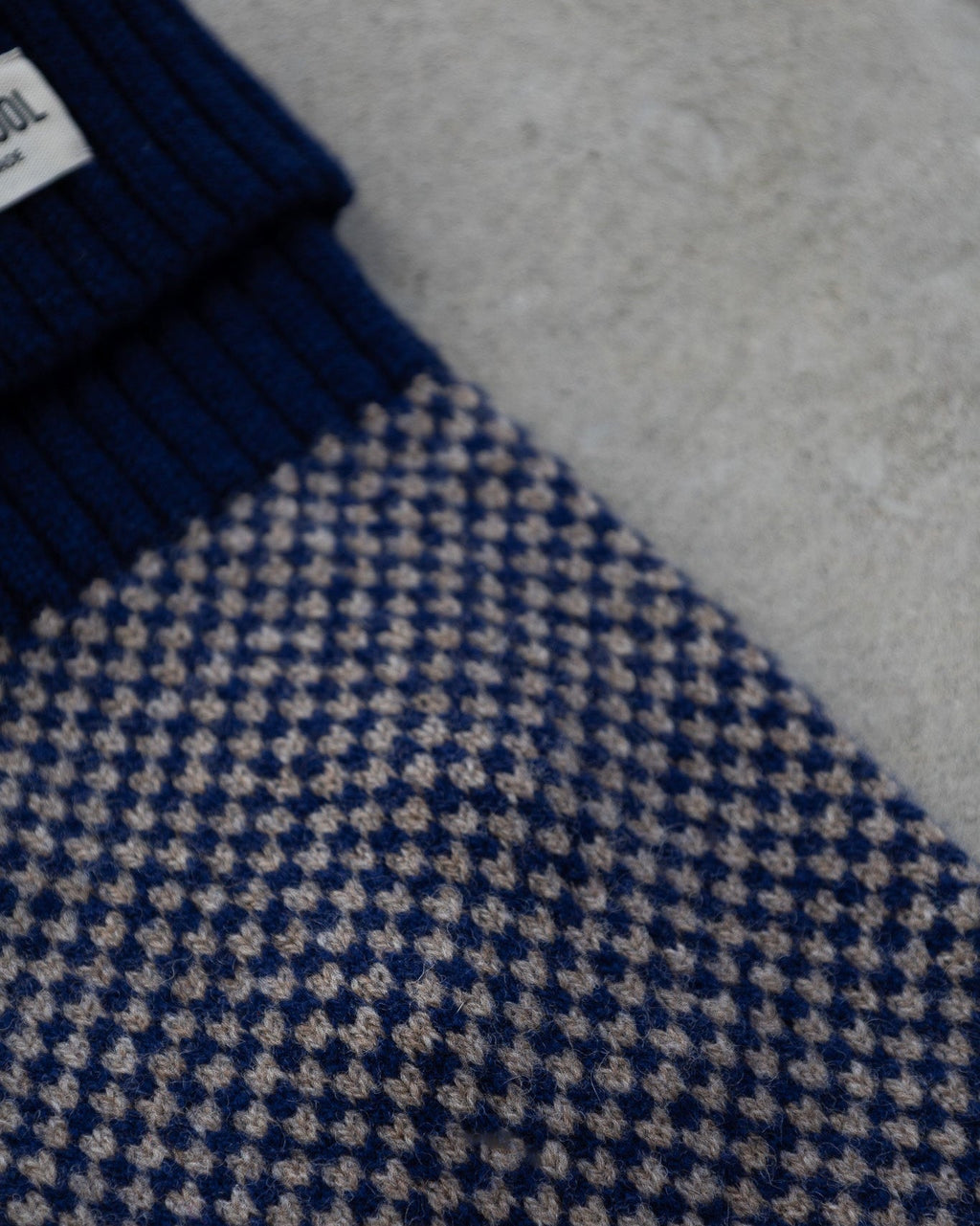 Navy Dog Jumper In Merino Lambswool