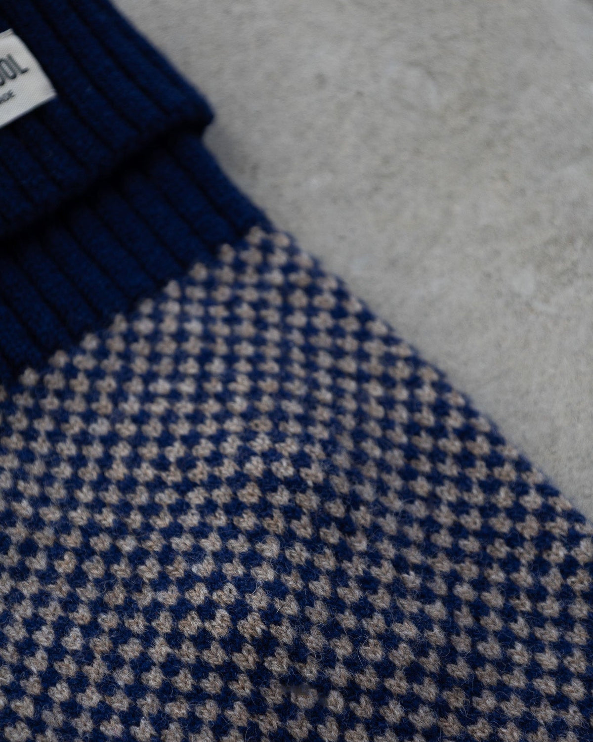 Navy Dog Jumper In Merino Lambswool
