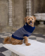 Navy Dog Jumper In Merino Lambswool