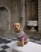 Burgundy Merino Lambswool Dog Jumper