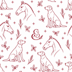 HHC Christmas Wrapping Paper – Labrador & Horse