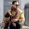 Mens Burgundy Wool Scarf