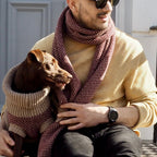 Burgundy Merino Lambswool Scarf – Heritage Style with Modern Elegance