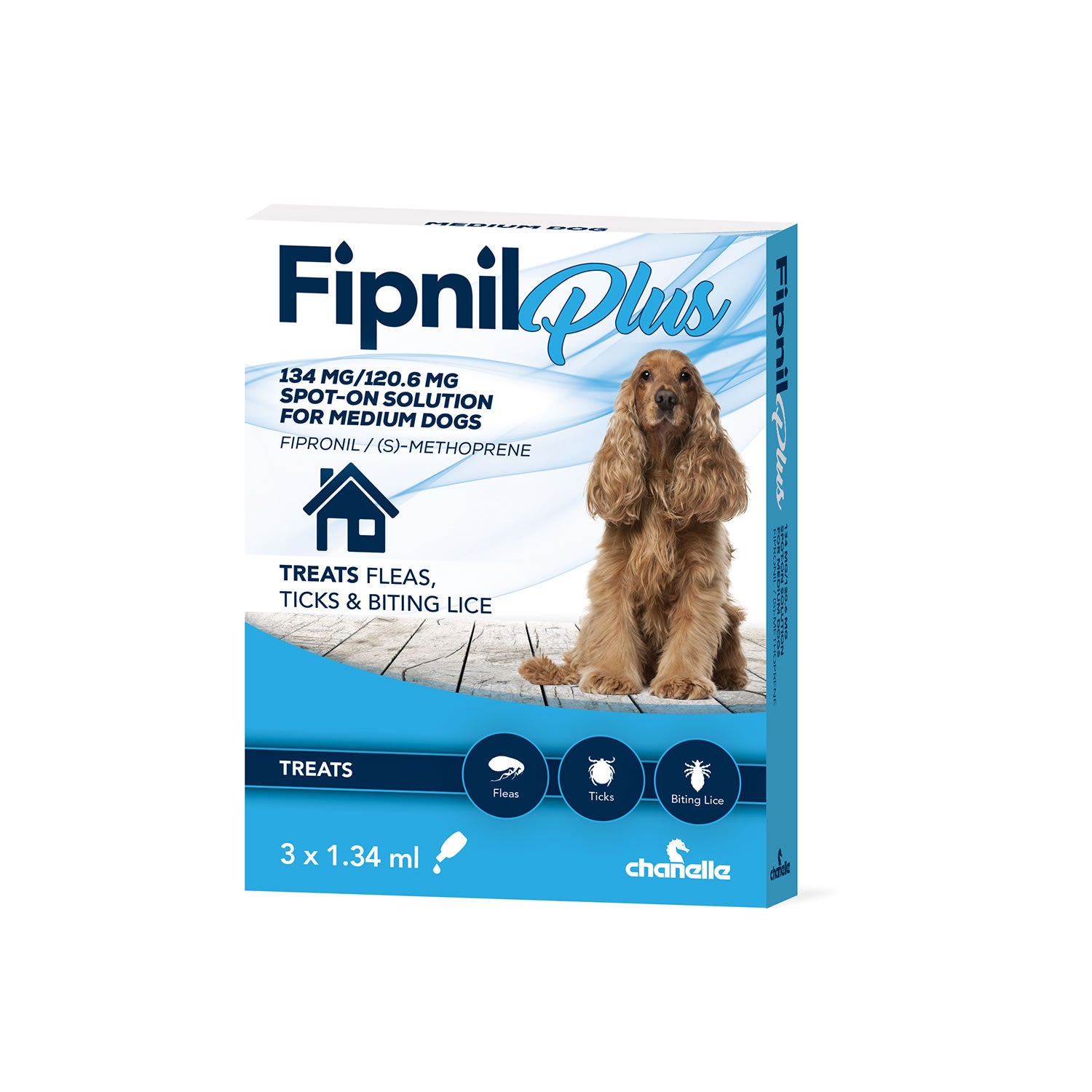 Chanelle Fipnil Plus Spot-on for Medium Dogs 10-20kg