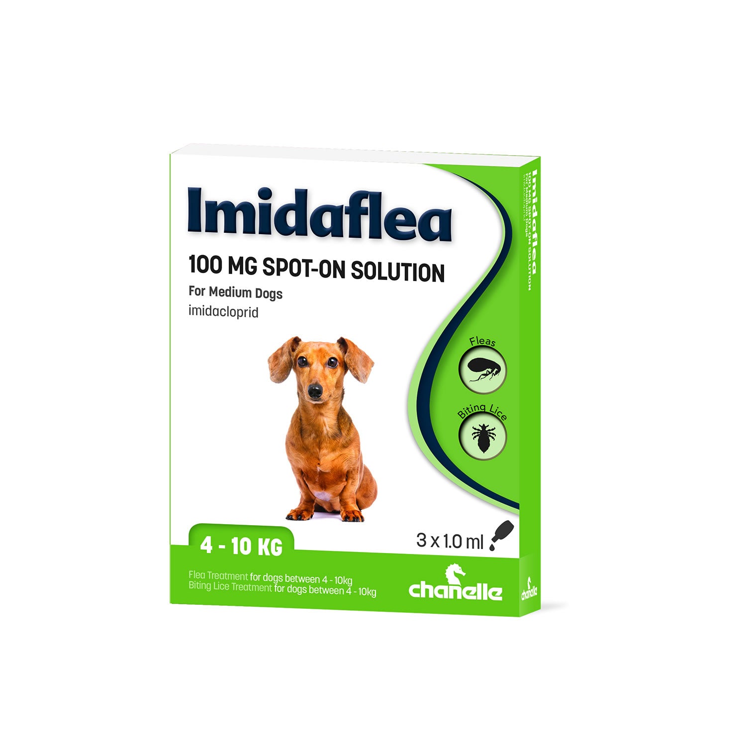 Chanelle Imidaflea 100gm Spot-on for Medium Dogs 4-10kg