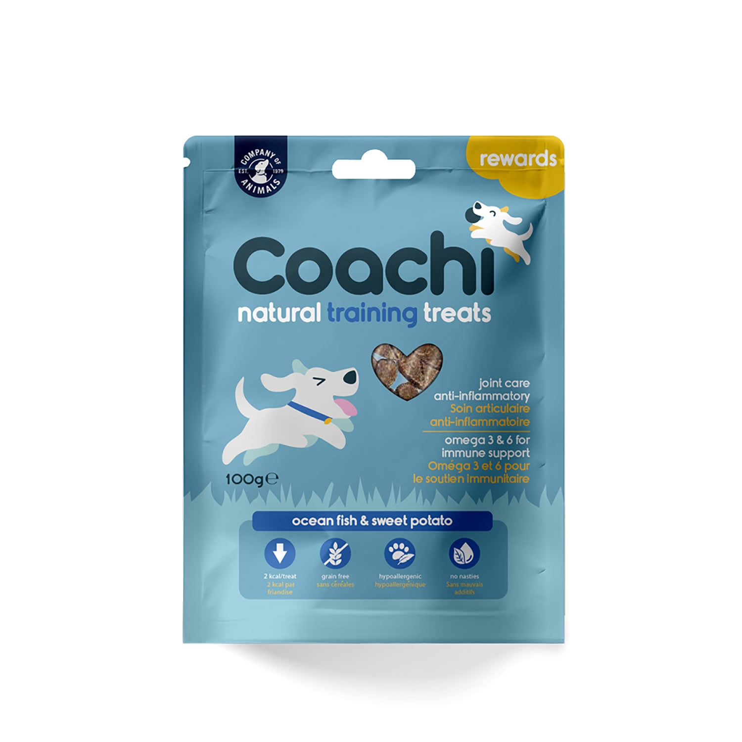 Coachi Natural Training Treats Ocean Fish & Sweet Potato