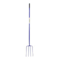 Caldwells 4 Prong Tubular Muck Fork Long Handle