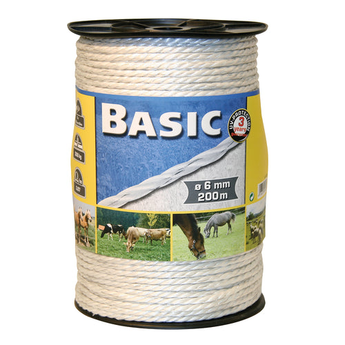 Corral Basic Fencing Rope C/w S/steel Wires 200m
